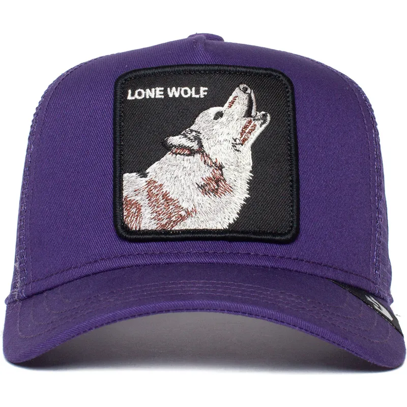 cepur-izliekta-truckeris-violets-snapback-berniem-lone-wolf-lil-the-farm-no-goorin-bros