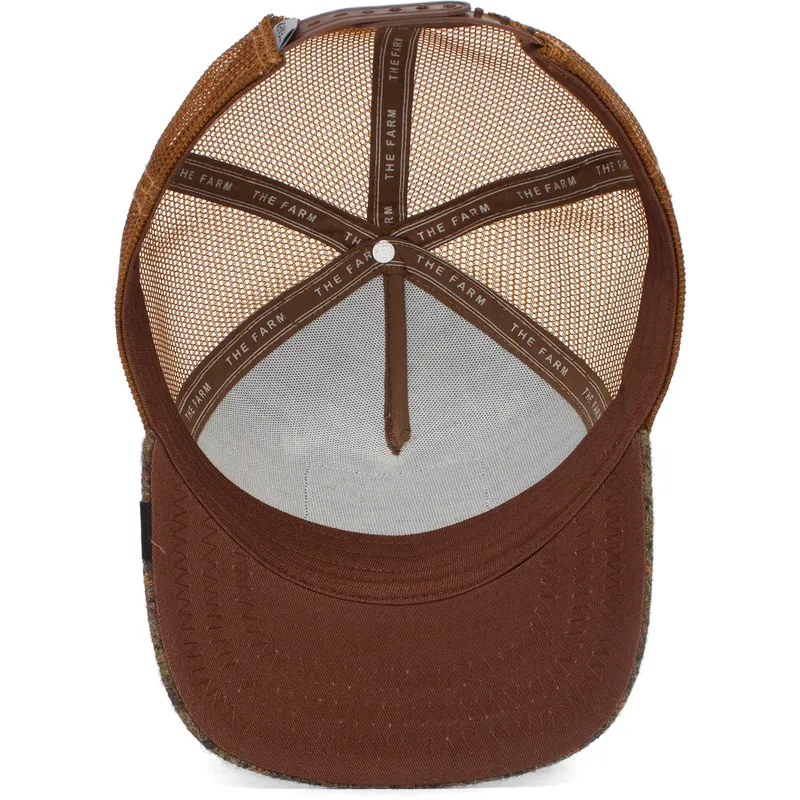 cepur-izliekta-truckeris-bruns-snapback-hard-hardwood-the-farm-no-goorin-bros