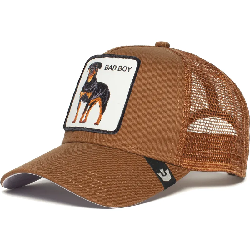 cepur-izliekta-soferis-bruns-snapback-perro-rottweiler-the-baddest-boy-the-farm-the-farm-no-goorin-bros