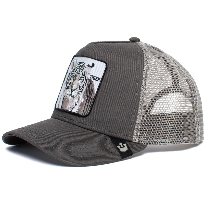 grau-trucker-kappe-tiger-the-white-tiger-the-farm-von-goorin-bros