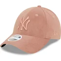 cepur-izliekta-roza-regulejams-9forty-velour-no-new-york-yankees-mlb-no-new-era