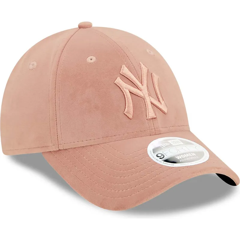 cepur-izliekta-roza-regulejams-9forty-velour-no-new-york-yankees-mlb-no-new-era