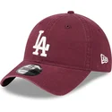 verstellbare-9twenty-league-essential-kappe-in-burgunderrot-der-los-angeles-dodgers-mlb-von-new-era