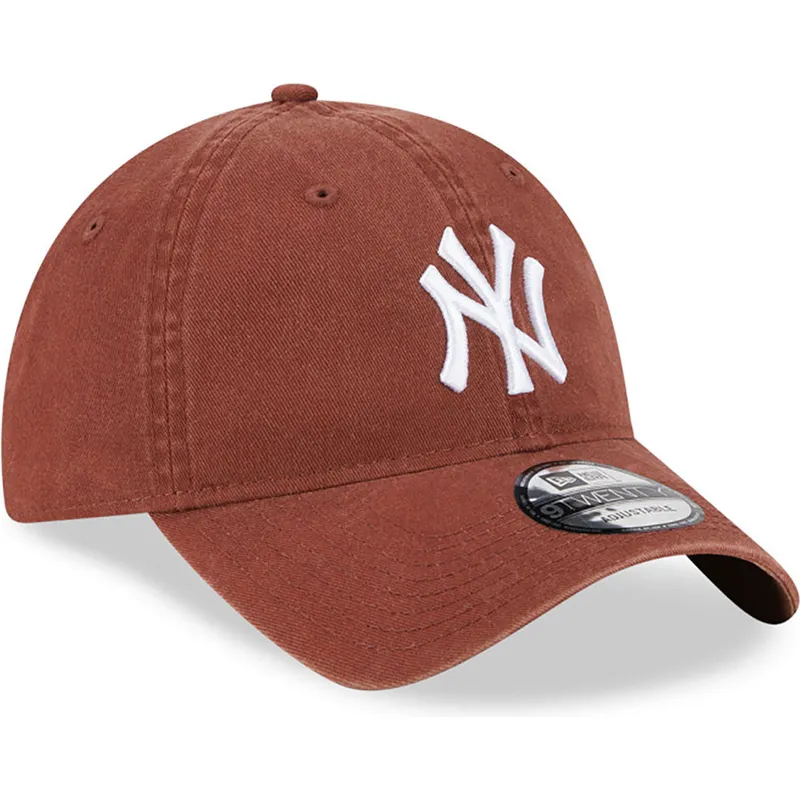 cepur-izliekta-bruns-regulejams-9twenty-league-essential-no-new-york-yankees-mlb-no-new-era