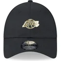 gorra-curva-negra-ajustable-9forty-pin-de-los-angeles-lakers-nba-de-new-era