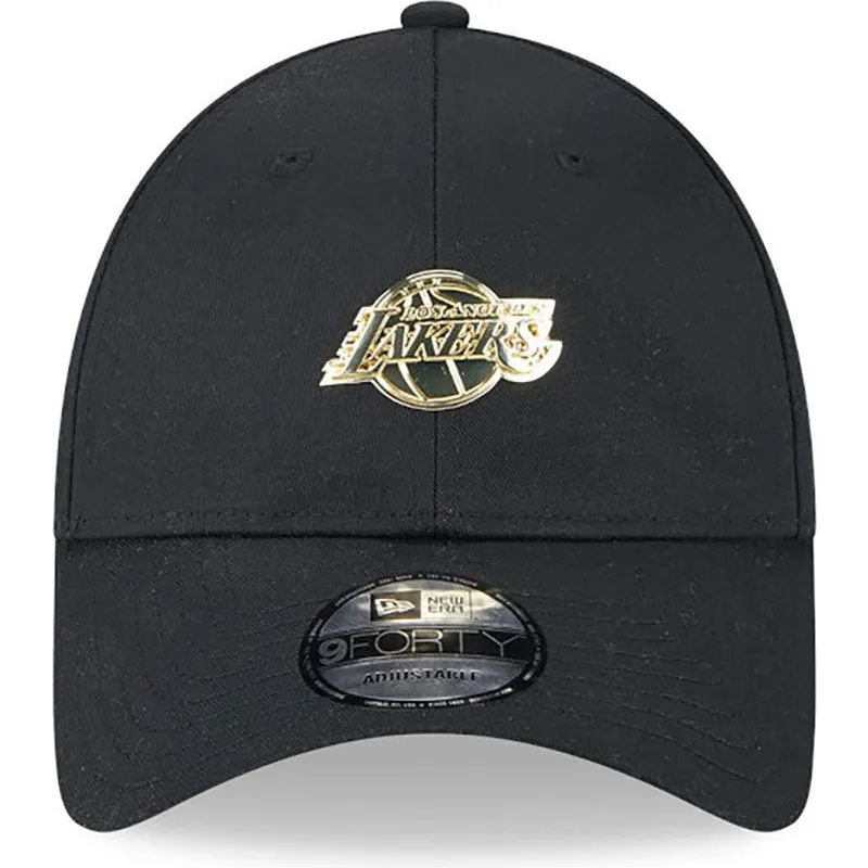 schwarze-verstellbare-curved-cap-9forty-pin-der-los-angeles-lakers-nba-von-new-era