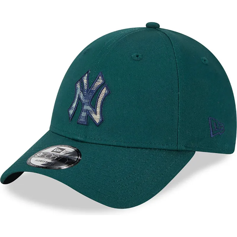 cepur-izliekta-zals-regulejams-9forty-check-infill-no-new-york-yankees-mlb-no-new-era