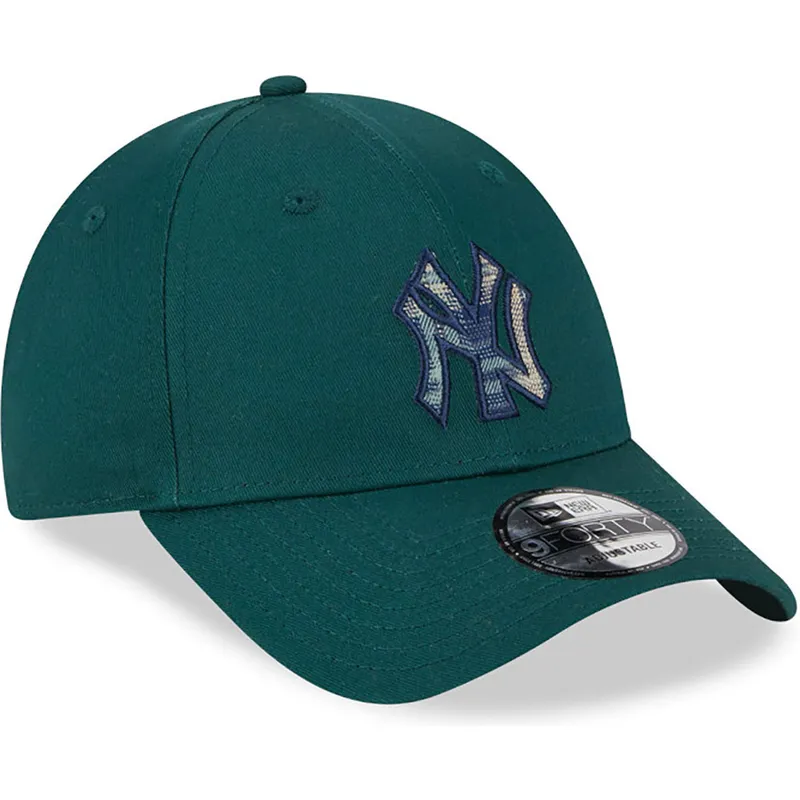 cepur-izliekta-zals-regulejams-9forty-check-infill-no-new-york-yankees-mlb-no-new-era