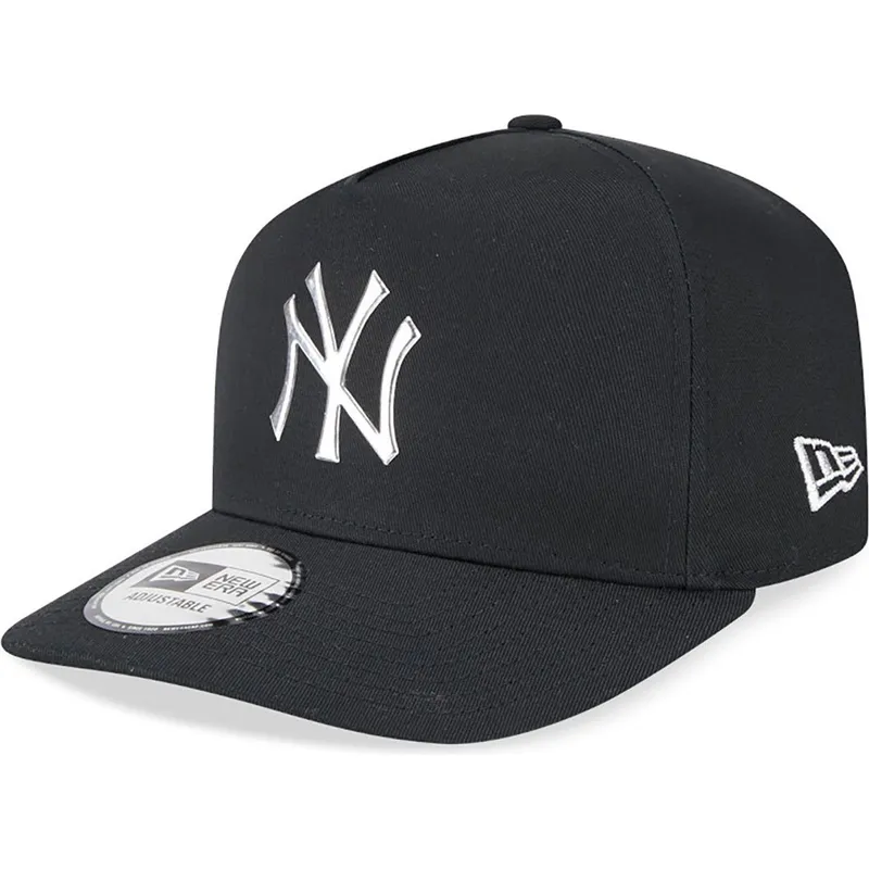 cepur-izliekta-melns-snapback-a-frame-foil-pack-no-new-york-yankees-mlb-no-new-era