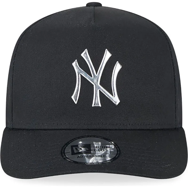 cepur-izliekta-melns-snapback-a-frame-foil-pack-no-new-york-yankees-mlb-no-new-era
