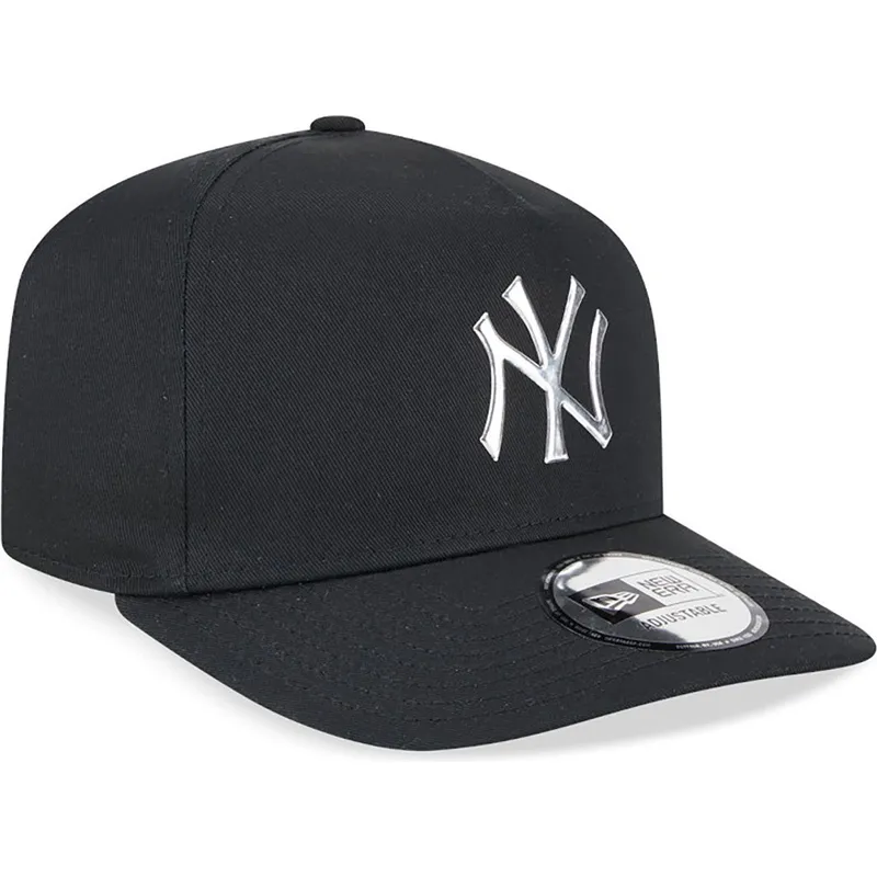 cepur-izliekta-melns-snapback-a-frame-foil-pack-no-new-york-yankees-mlb-no-new-era