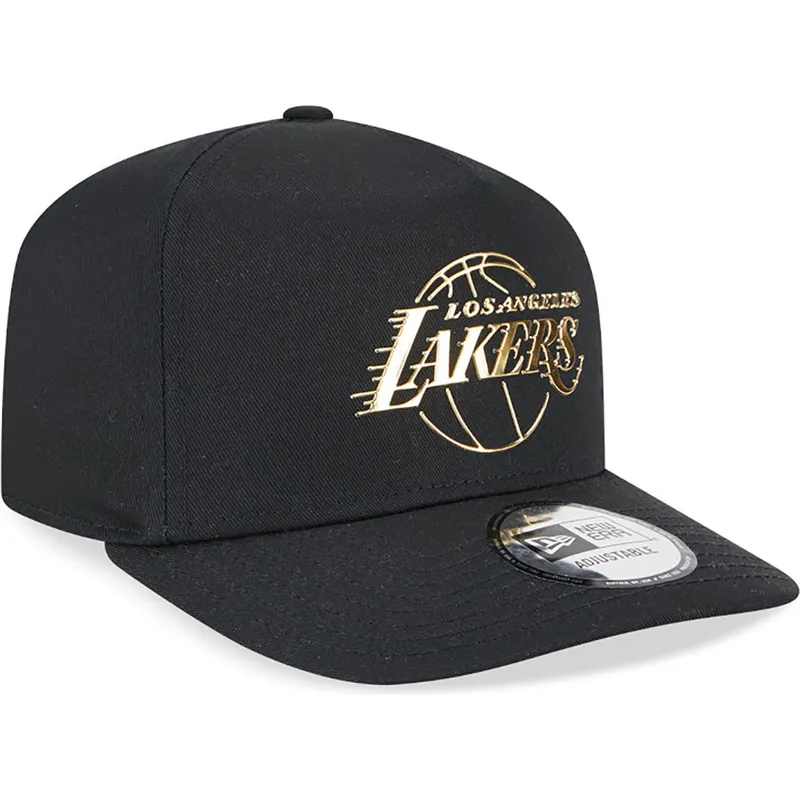 cepur-izliekta-melns-snapback-a-frame-foil-pack-no-los-angeles-lakers-nba-no-new-era