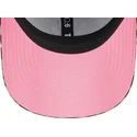 new-era-new-york-yankees-mlb-9forty-velour-damen-verstellbare-leopardenmuster-kappe-mit-rosa-logo