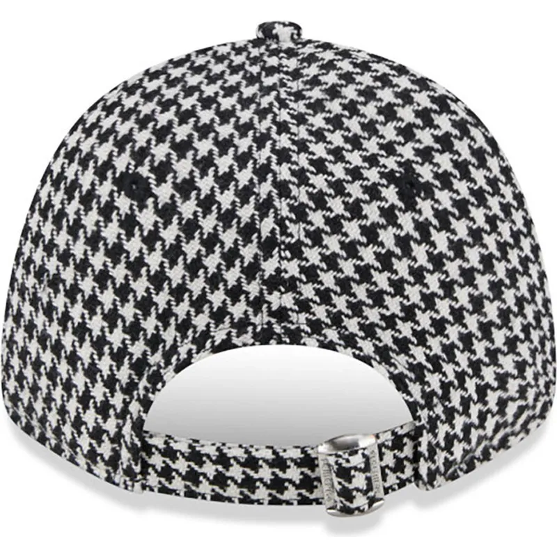 cepur-izliekta-melns-regulejams-9forty-houndstooth-no-new-york-yankees-mlb-no-new-era