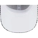 verstellbare-schwarz-weisse-damenkappe-9forty-hahnentritt-new-york-yankees-mlb-von-new-era
