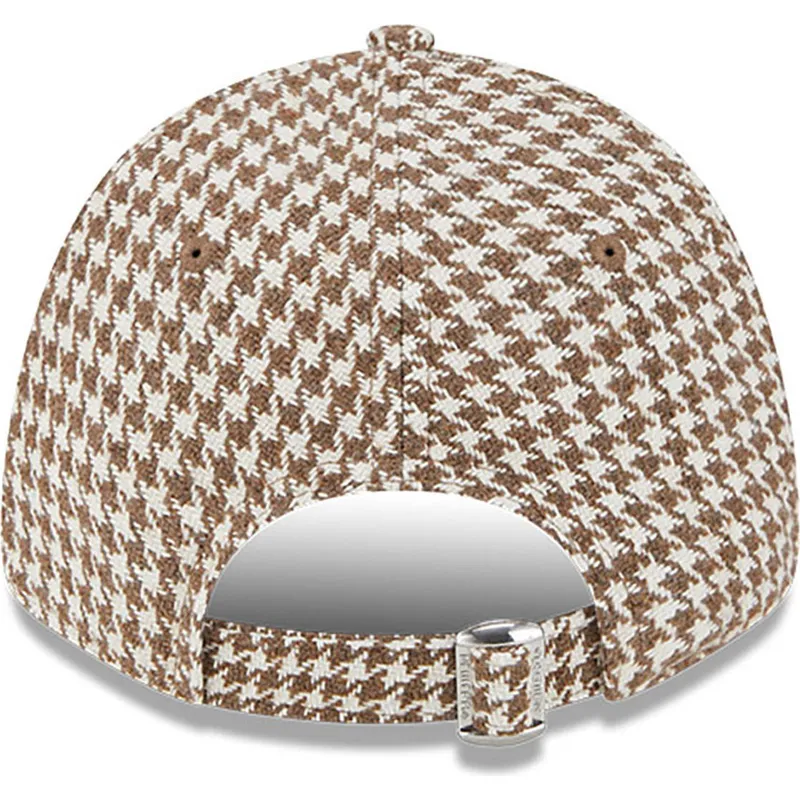 cepur-izliekta-bruns-regulejams-9forty-houndstooth-no-new-york-yankees-mlb-no-new-era
