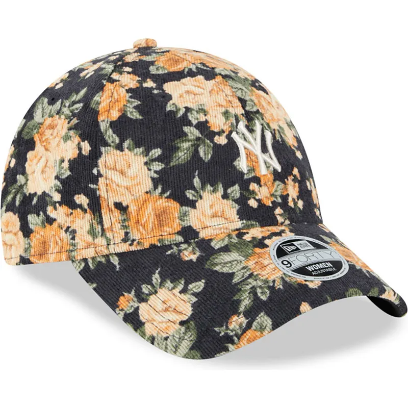 cepur-izliekta-tumsi-zils-regulejams-9forty-floral-cord-no-new-york-yankees-mlb-no-new-era