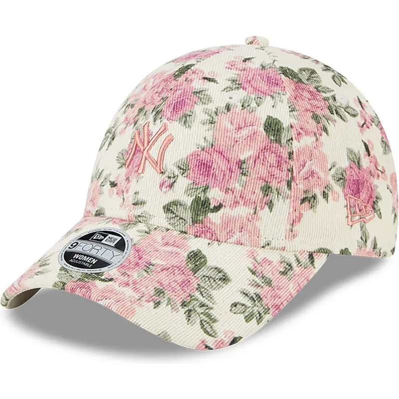 cepur-izliekta-bess-regulejams-rosa-9forty-floral-cord-no-new-york-yankees-mlb-no-new-era