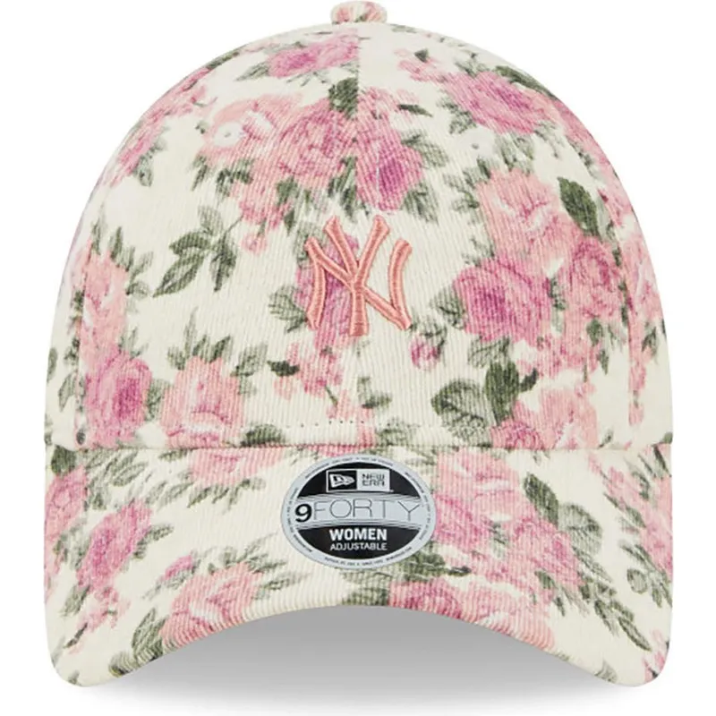 cepur-izliekta-bess-regulejams-rosa-9forty-floral-cord-no-new-york-yankees-mlb-no-new-era