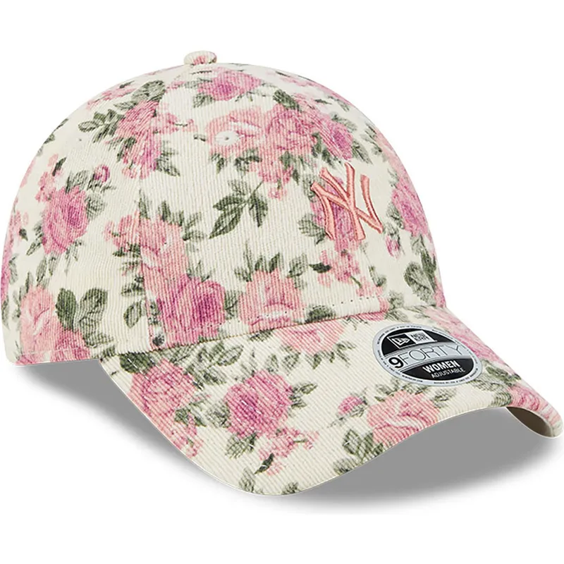 cepur-izliekta-bess-regulejams-rosa-9forty-floral-cord-no-new-york-yankees-mlb-no-new-era
