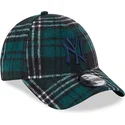 cepur-izliekta-zals-regulejams-9forty-check-no-new-york-yankees-mlb-no-new-era