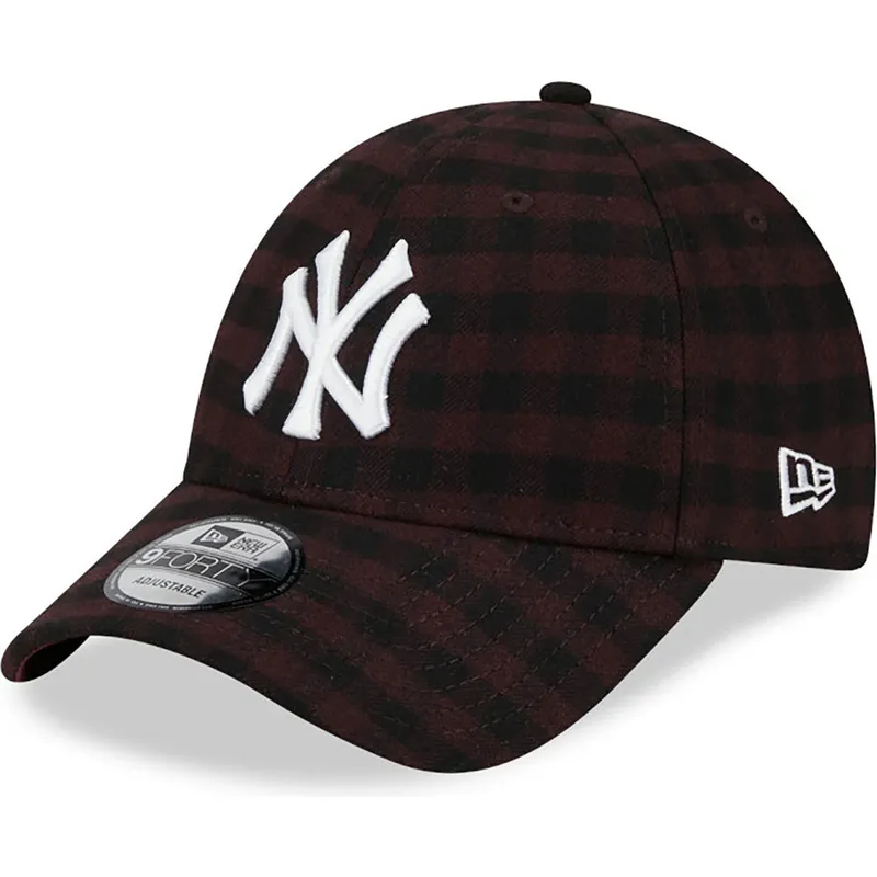 cepur-izliekta-bruns-regulejams-9forty-flannel-no-new-york-yankees-mlb-no-new-era
