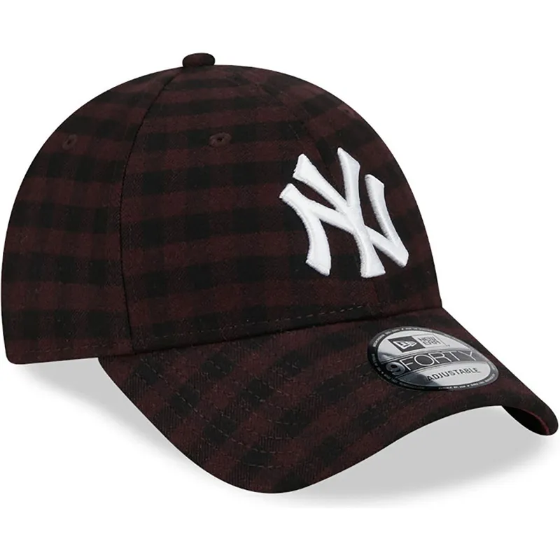 cepur-izliekta-bruns-regulejams-9forty-flannel-no-new-york-yankees-mlb-no-new-era