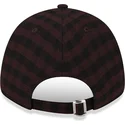 verstellbare-braune-9forty-flanell-cap-mit-gebogenem-schirm-der-new-york-yankees-mlb-von-new-era