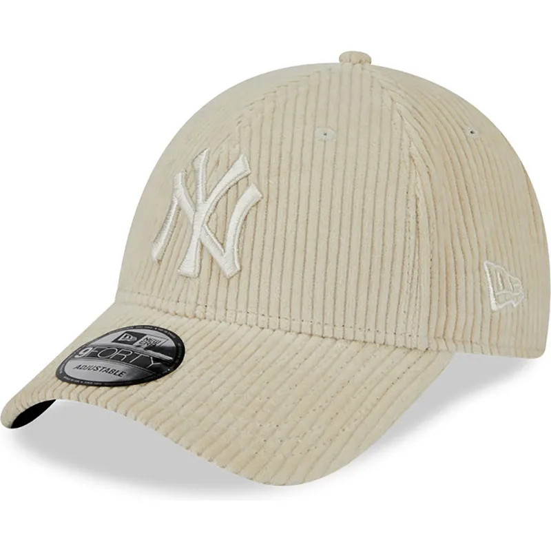beige-verstellbare-9forty-wide-cord-kappe-new-york-yankees-mlb-von-new-era