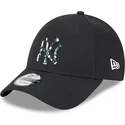 cepur-izliekta-melns-regulejams-9forty-seasonal-infill-no-new-york-yankees-mlb-no-new-era