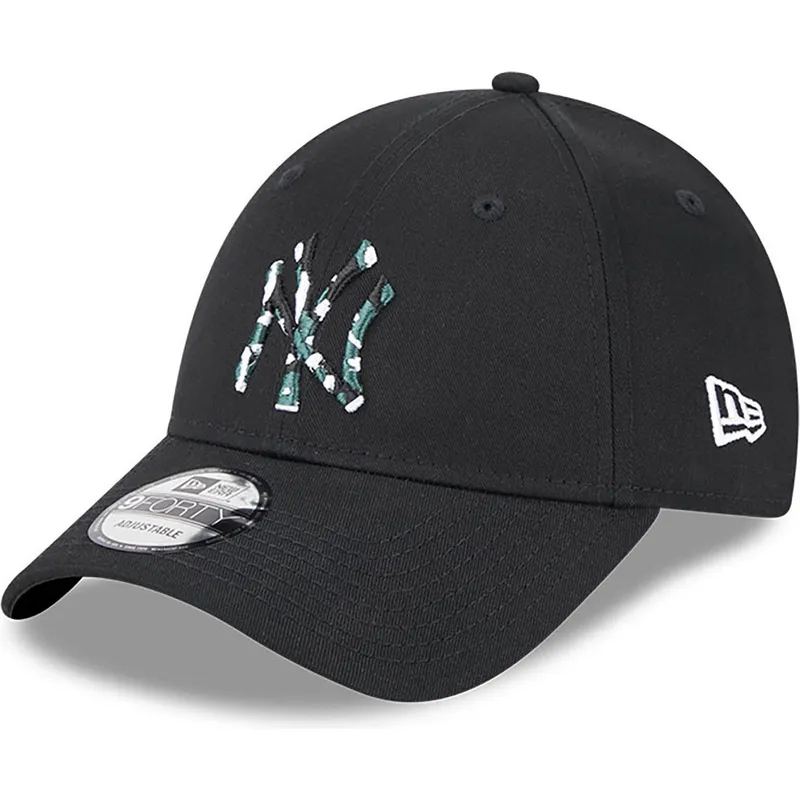 cepur-izliekta-melns-regulejams-9forty-seasonal-infill-no-new-york-yankees-mlb-no-new-era