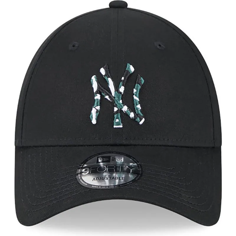 cepur-izliekta-melns-regulejams-9forty-seasonal-infill-no-new-york-yankees-mlb-no-new-era