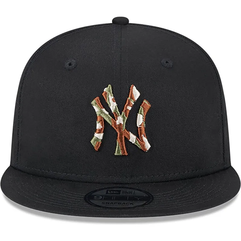 cepur-plakana-melns-snapback-9fifty-seasonal-infill-no-new-york-yankees-mlb-no-new-era