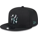 cepur-plakana-melns-snapback-9fifty-seasonal-infill-no-new-york-yankees-mlb-no-new-era