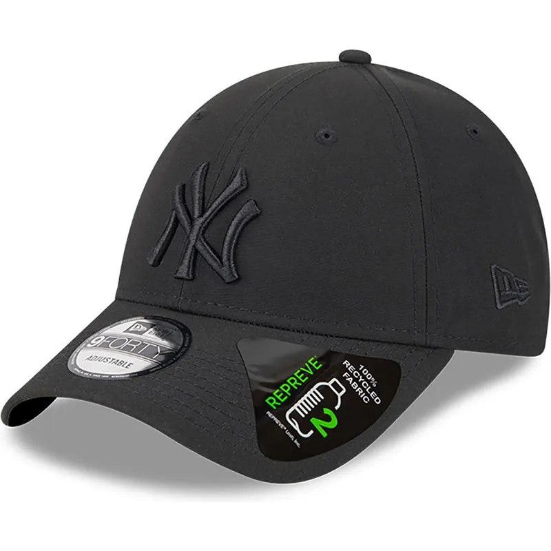 cepur-izliekta-melns-regulejams-9forty-repreve-outline-no-new-york-yankees-mlb-no-new-era