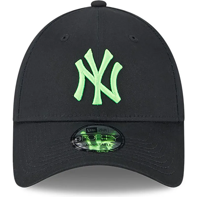 cepur-izliekta-melns-regulejams-9forty-neon-no-new-york-yankees-mlb-no-new-era
