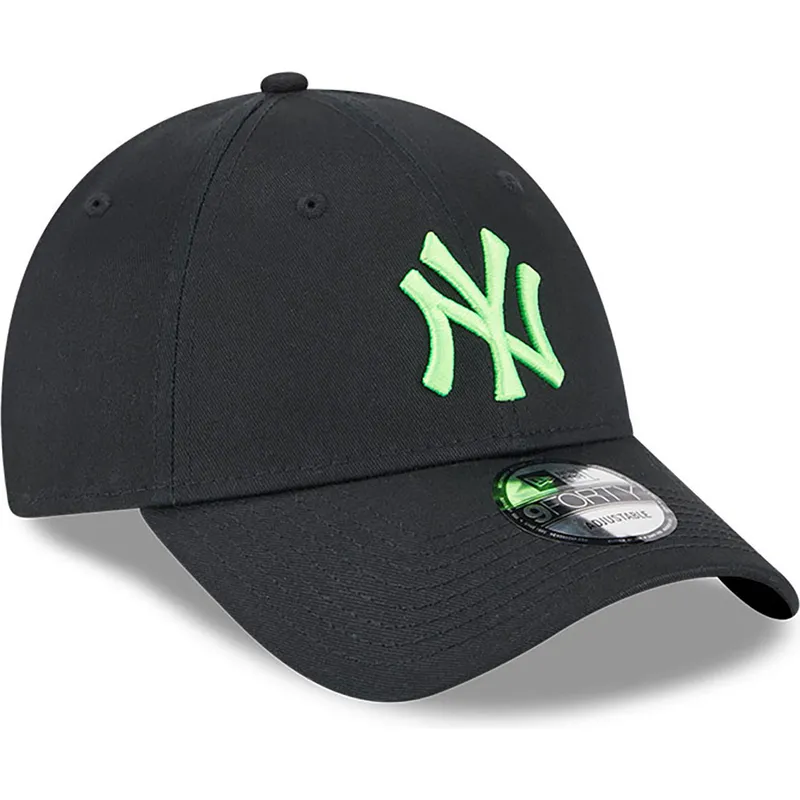 cepur-izliekta-melns-regulejams-9forty-neon-no-new-york-yankees-mlb-no-new-era