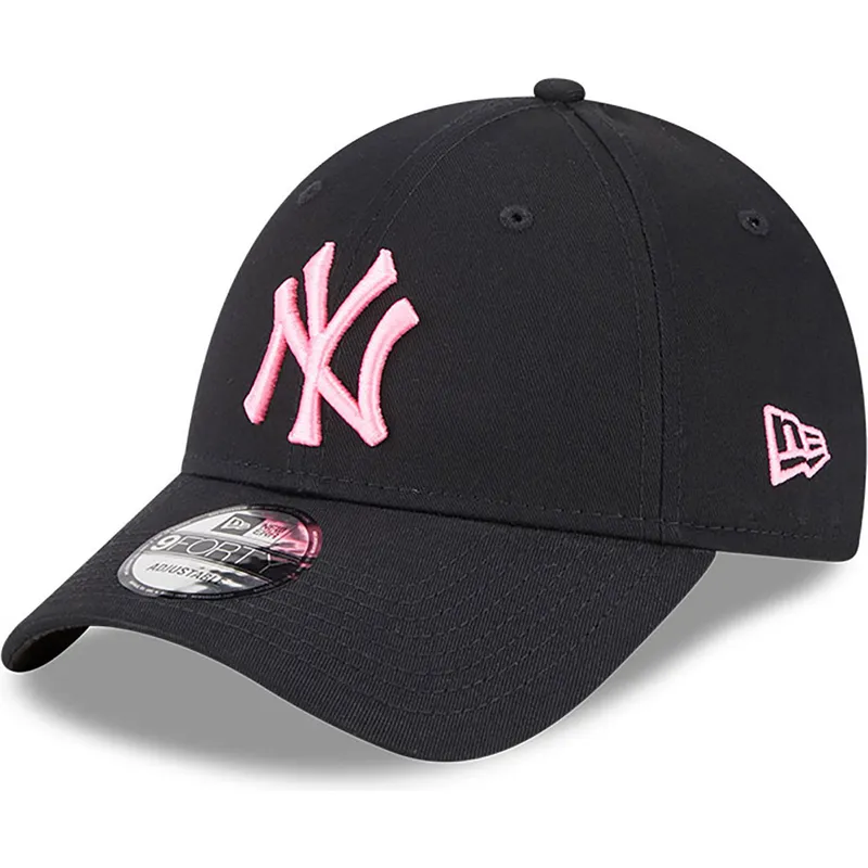 cepur-izliekta-melns-regulejams-rosa-9forty-neon-no-new-york-yankees-mlb-no-new-era