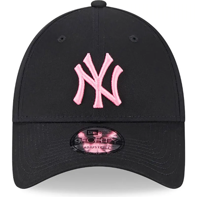 cepur-izliekta-melns-regulejams-rosa-9forty-neon-no-new-york-yankees-mlb-no-new-era