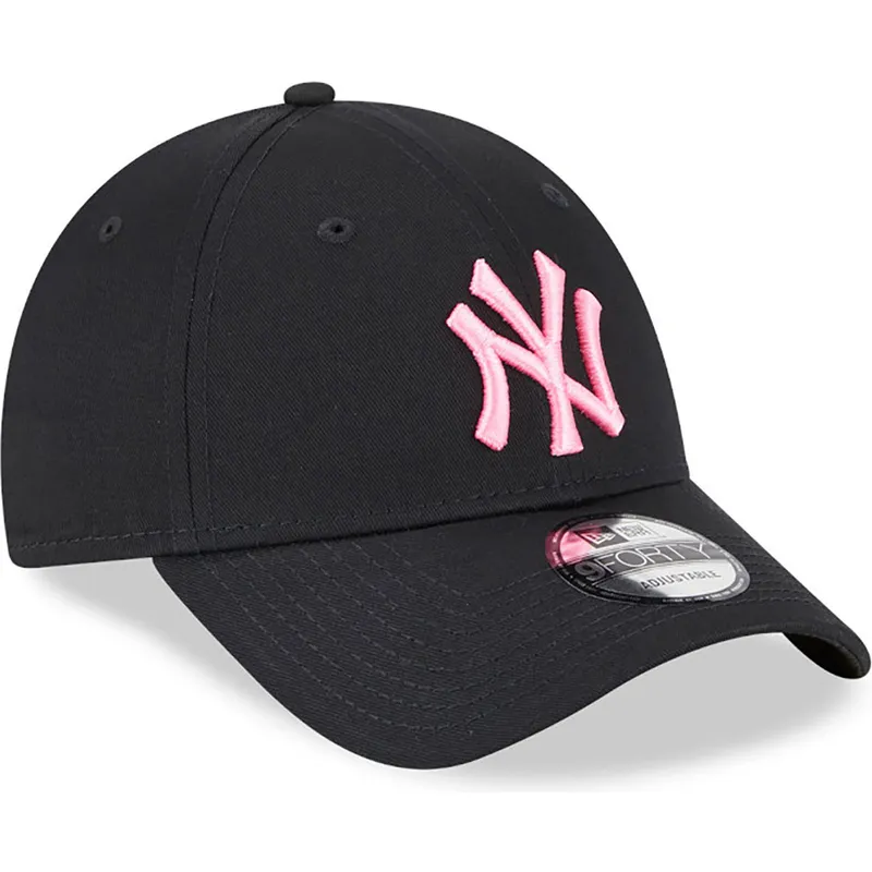 cepur-izliekta-melns-regulejams-rosa-9forty-neon-no-new-york-yankees-mlb-no-new-era
