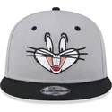gorra-plana-gris-y-negra-snapback-9fifty-de-bugs-bunny-looney-tunes-de-new-era