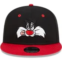 cepur-plakana-melns-snapback-9fifty-no-silvestre-looney-tunes-no-new-era