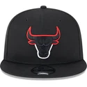 cepur-plakana-melns-snapback-9fifty-split-no-chicago-bulls-nba-no-new-era