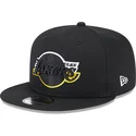 cepur-plakana-melns-snapback-9fifty-split-no-los-angeles-lakers-nba-no-new-era