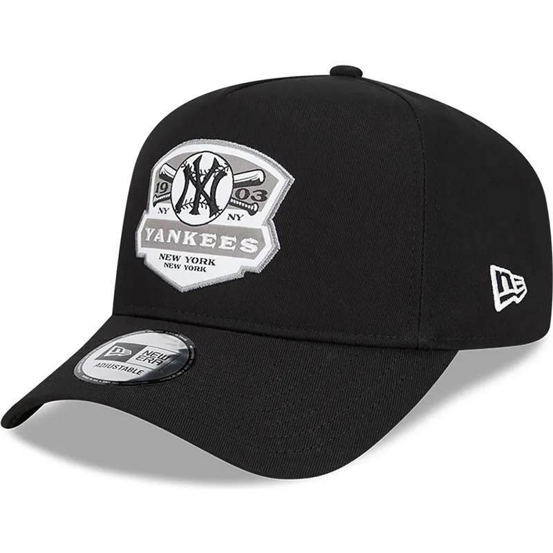 cepur-izliekta-melns-snapback-a-frame-patch-no-new-york-yankees-mlb-no-new-era