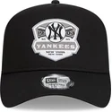 cepur-izliekta-melns-snapback-a-frame-patch-no-new-york-yankees-mlb-no-new-era
