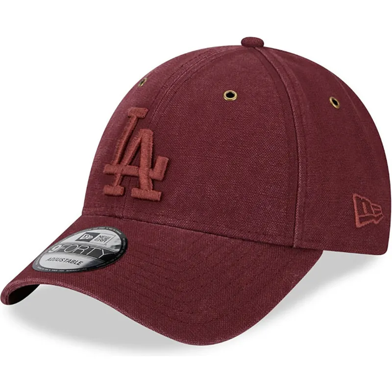 cepur-izliekta-sarkans-regulejams-9forty-washed-canvas-no-los-angeles-dodgers-mlb-no-new-era