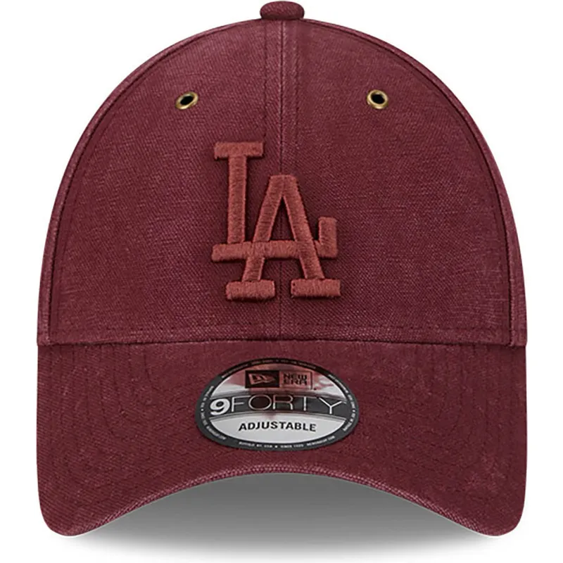 cepur-izliekta-sarkans-regulejams-9forty-washed-canvas-no-los-angeles-dodgers-mlb-no-new-era