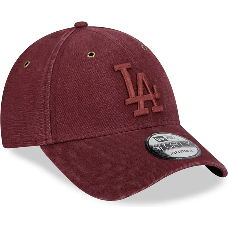 cepur-izliekta-sarkans-regulejams-9forty-washed-canvas-no-los-angeles-dodgers-mlb-no-new-era