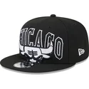 cepur-plakana-melns-snapback-9fifty-tip-off-2023-no-chicago-bulls-nba-no-new-era